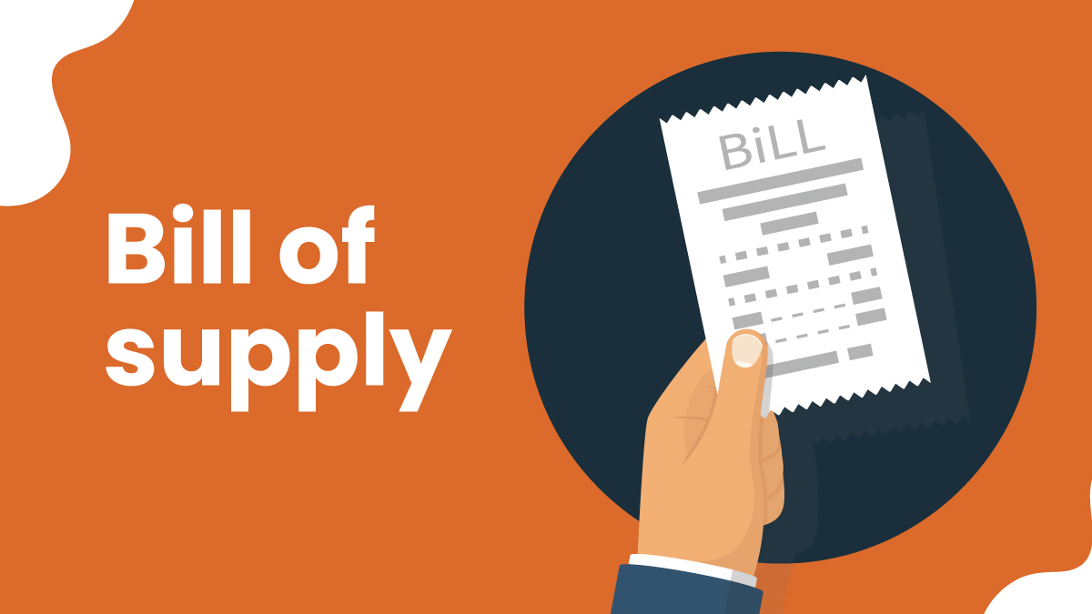 Bill of Supply