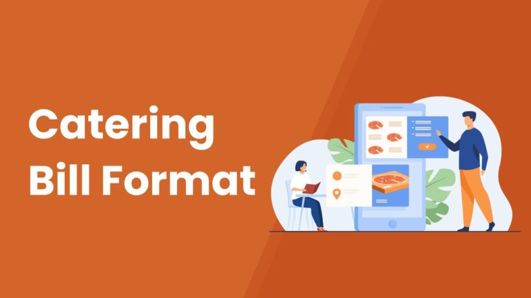 catering bill format