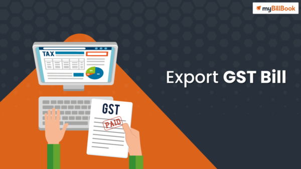 export gst bill