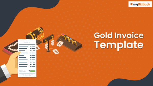 gold invoice template
