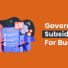 government subsidy loan for business