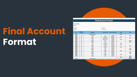 Final Account Format